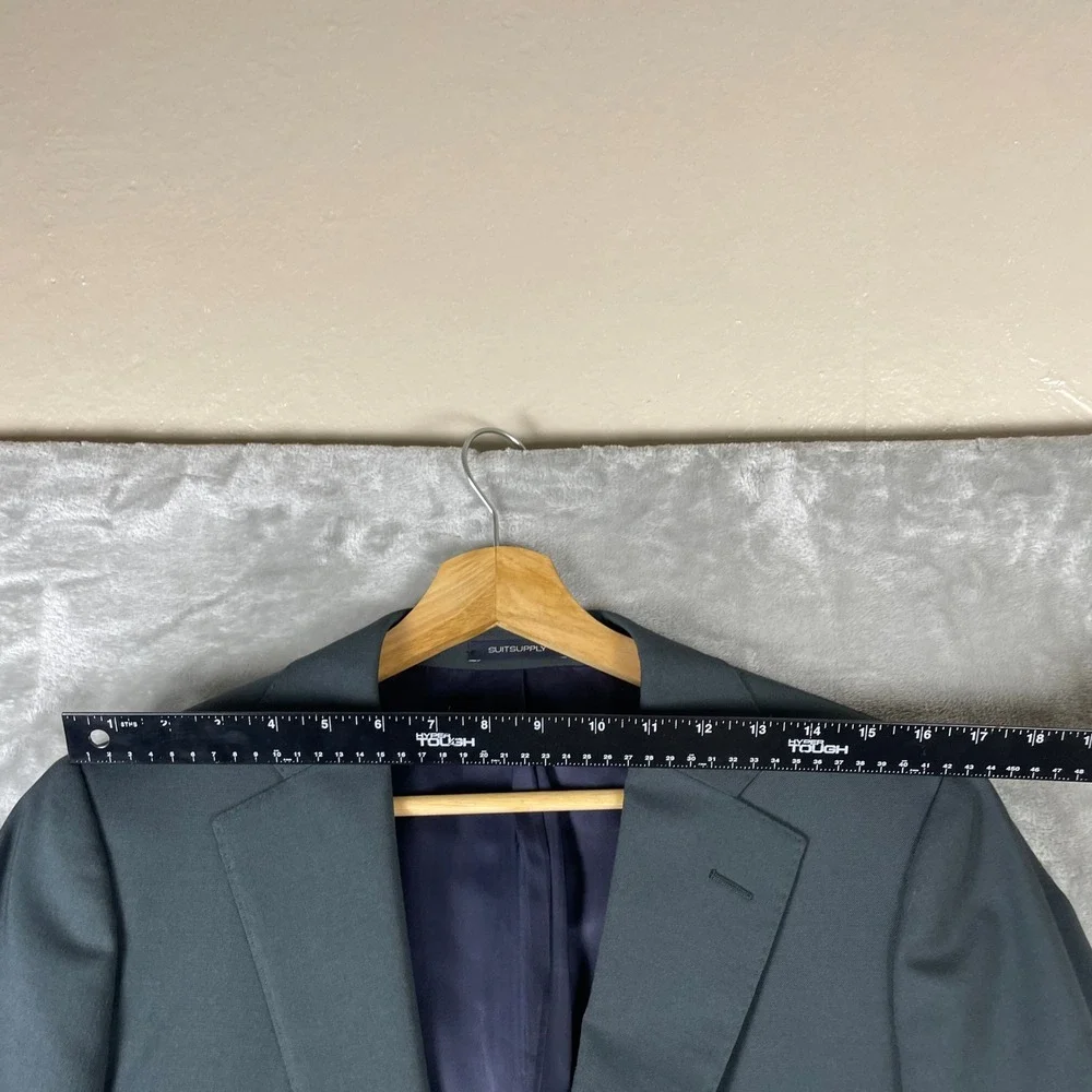 SuitSupply Lazio Suit Jacket Men 38R Green Vitale Barberis Canonico Pure Wool